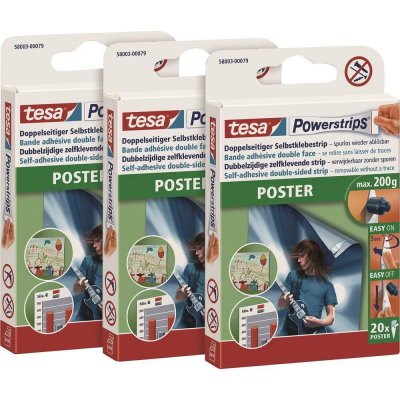 tesa POWERSTRIPS® Poster Oboustranná lepicí páska bílá Množství: 60 ks – Zboží Dáma