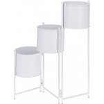 kovov Květináč ý sada 3 ks bílá PROGARDEN KO-AKF100780 – Zboží Dáma