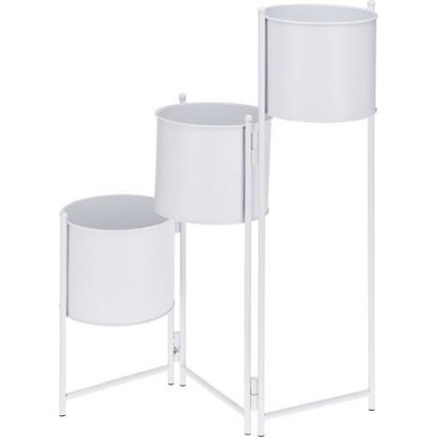 kovov Květináč ý sada 3 ks bílá PROGARDEN KO-AKF100780 – Zboží Dáma