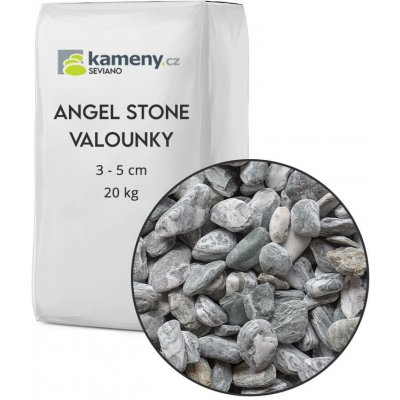 Angel Stone valounky – přírodní vápencové kamínky Vyberte si balení: 20 kg, Vyberte si velikostní frakci: 3 - 5 cm – Sleviste.cz