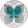 Česká mincovna Stříbrná mince Crystal Coin Motýl 2024 proof 1 oz