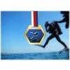 Sportovní medaile Akrylátová medaile Potápění Zlatá