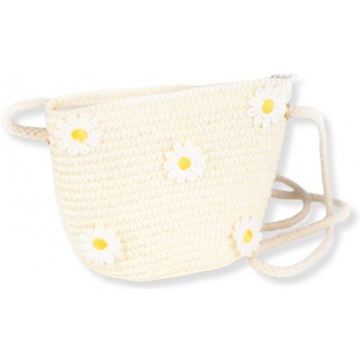 Busy Lizzie Slaměná s květinami Cream Daisy – Zboží Dáma