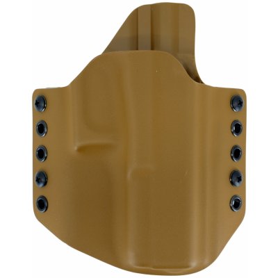 RH Holsters OWB Glock 17 vnější s polovičním Sweat Guardem coyote – Zboží Mobilmania
