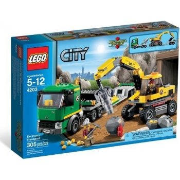 LEGO® City 4203 Přeprava rypadla