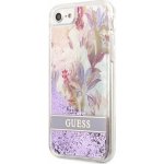 Pouzdro Guess Liquid Glitter Flower iPhone 7/8/SE2020/SE2022 Purple – Zboží Mobilmania