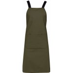 Kariban Pánská zástěra z organické bavlny mechově zelená – Zboží Mobilmania