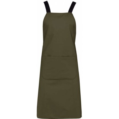 Kariban Pánská zástěra z organické bavlny mechově zelená – Zboží Mobilmania