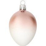 Nastrom Velikonoční vajíčko polomáčené červené 6x4 cm – Zboží Dáma