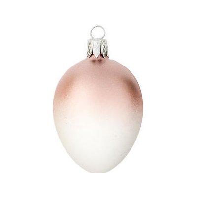 Nastrom Velikonoční vajíčko polomáčené červené 6x4 cm – Zboží Dáma