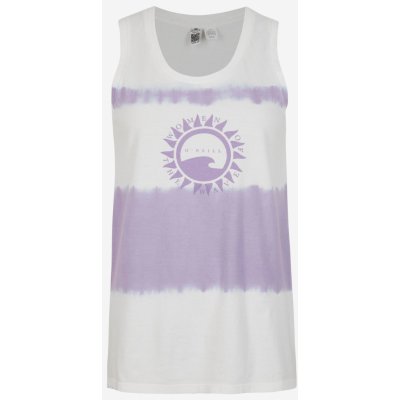 O'Neill Fialovo-bílé vzorované WOW TANKTOP – Zboží Dáma
