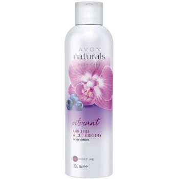 Avon Naturals tělové mléko s orchidejí a borůvkou 200 ml