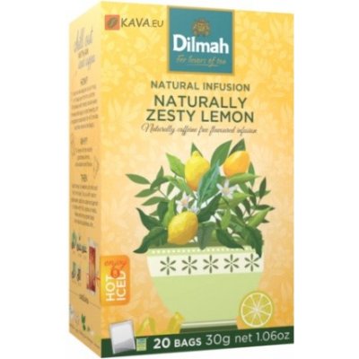 Dilmah Ovocný čaj Naturally Zesty Lemon 20 x 1,5 g – Zbozi.Blesk.cz