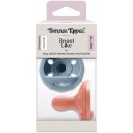 Tommee Tippee Dudlík Breastlike Natural silikon 2ks tyrkysová – Sleviste.cz