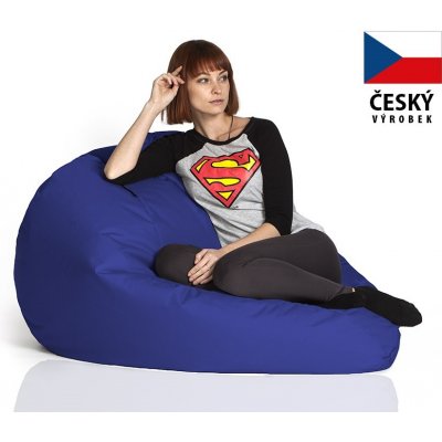 CrazyShop sedací vak Hruška Mega tmavě modrá – Zboží Mobilmania