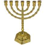 Střední židovský svícen Menora - Menorah 15 cm II. – Zboží Mobilmania