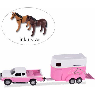 Kids Globe Dodávka Mitsubishi L200 s přívěsem pro koně – Zboží Mobilmania