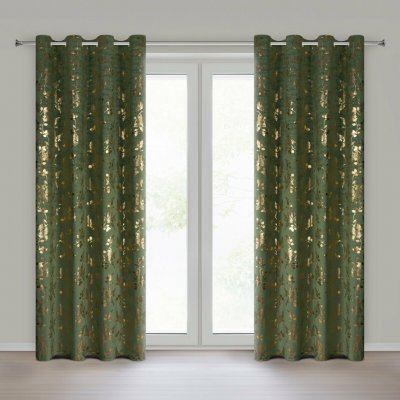 EUROFIRANY ZÁVĚS NA KROUŽCÍCH HILARY 140X250 CM VZOROVANÝ – Hledejceny.cz
