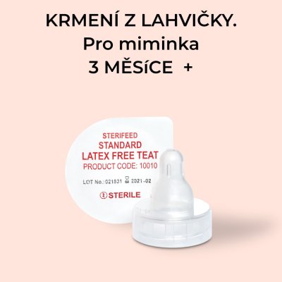 Sterifeed savička standard 3 dírky transparentní – Zboží Dáma