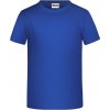 Dětské tričko James & Nicholson chlapecké tričko Basic Boy modrá královská tmavá