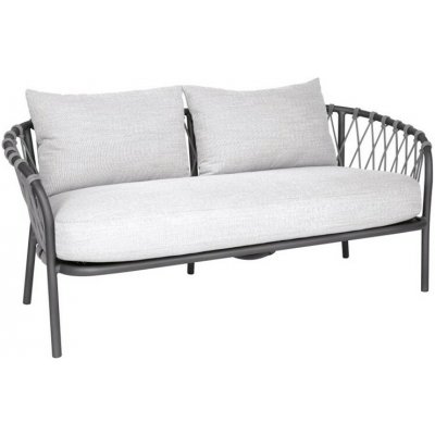 Stern Klea 151x54x46 cm antracit výplet lanko Stone sedáky 100% akryl Vanilla – Hledejceny.cz