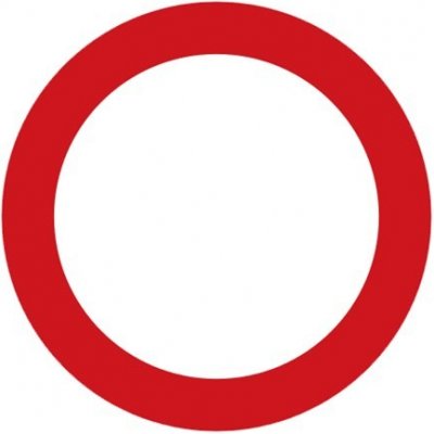 Dopravní značka B1 - Zákaz vjezdu všech vozidel (v obou směrech) - Standardní kruh 700mm – HobbyKompas.cz