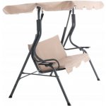 Pro-Tech shop KRE0735 Zahradní houpačka - tmavobéžová, bez polštářů a s držáky na nápoje 62251 – Zboží Dáma