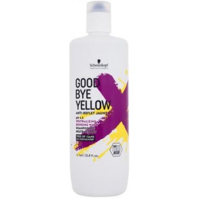 Schwarzkopf Professional Goodbye Yellow pH 4.5 Neutralizing Wash 1000 ml šampon pro neutralizaci žlutých tónů blond vlasů