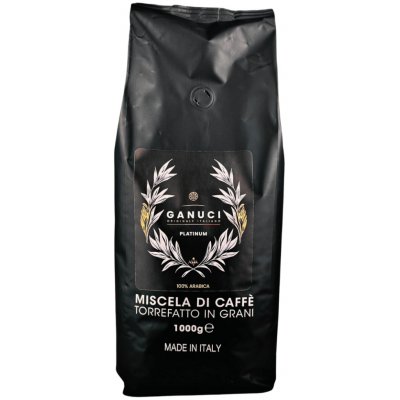 GANUCI Platinum 100% Arabica zrnková 1 kg – Hledejceny.cz