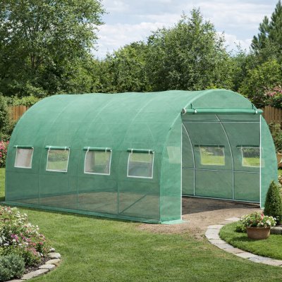 BestBerg Zahradní fóliovník BBGT-12G 12 m² 4 x 3 x 2 m zelená – Sleviste.cz