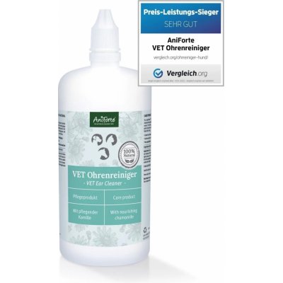 AniForte VET Čistič uší pro psy, kočky a koně s heřmánkem 250 ml – Hledejceny.cz