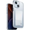 Pouzdro a kryt na mobilní telefon UNIQ Air Fender Card Slot iPhone 15 Nude čiré
