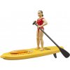 Sběratelský model Bruder Figurka plavčíka se Stand Up Paddle boardem 1:16