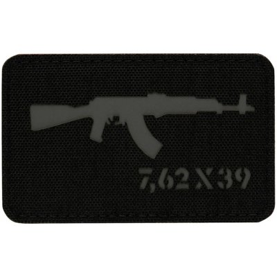 Nášivka M-Tac AKM 7,62 x 39 Laser Cut - Black/Grey – Hledejceny.cz