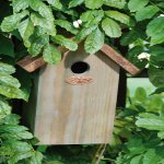 Esschert Design Dřevěná Budka "Best for Birds" antik měděná střecha Sýkora modřinka – Hledejceny.cz