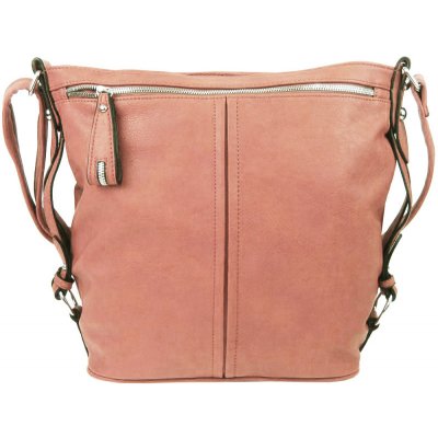 Moderní velká crossbody kabelka 74-MH růžová