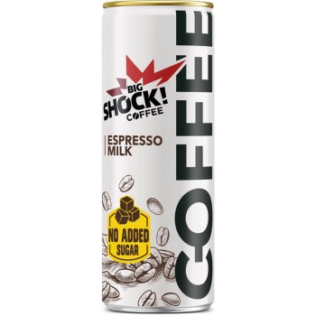 Big Shock! Coffee Espresso Milk No Added Sugar 250 ml