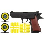 Teddies pistole špuntovka 17cm plast náboje 12ks terč 2ks na kartě – Zboží Mobilmania