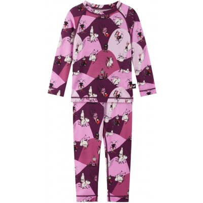 Reima set dětského funkčního prádla Moomin Trivsam Rose Pink – Zboží Dáma