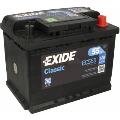 Exide Classic 12V 55Ah 460A EC550 – Hledejceny.cz