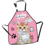 Zástěra na výtvarné práce My Little Friend Pink Cat – Zboží Dáma