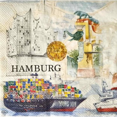 Ubrousek 33x33mm Hamburg – Zboží Dáma
