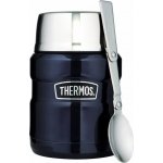 Thermos termoska se skládací lžící a šálkem tmavě modrá 470 ml – Zboží Dáma
