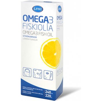 Lýsi OMEGA 3 rybí olej citronová příchuť 240 ml