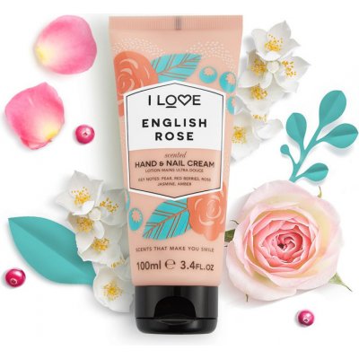 I Love krém na ruce a nehty English Rose 100 ml – Zbozi.Blesk.cz