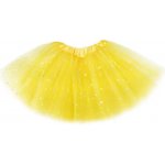 Tylová sukně Luliu žlutá se třpytkami OP178 – Zboží Mobilmania