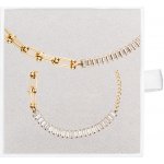 Franco Bene Pozlacený Crystal set náhrdelníku a náramku 2251 – Zboží Dáma
