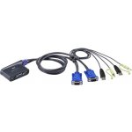 Aten CS-62U DataSwitch elektronický 2:1 (kláv.,VGA,myš,audio) USB – Zboží Mobilmania