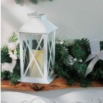 STREND PRO Lucerna MagicHome Vánoce, LED teplá bílá, 3xAAA, plast, časovač, bílá, pohyblivý plamen – Hledejceny.cz