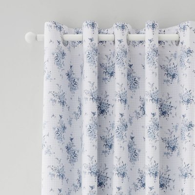 Catherine Lansfield Lucie Floral Frill závěs bílá/modrá – Hledejceny.cz